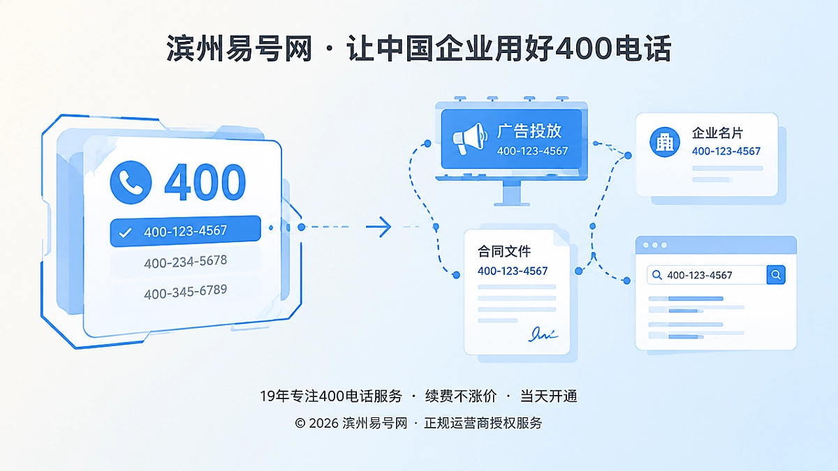 2026年滨州企业选号指南：让400号码先被记住，再被持续使用